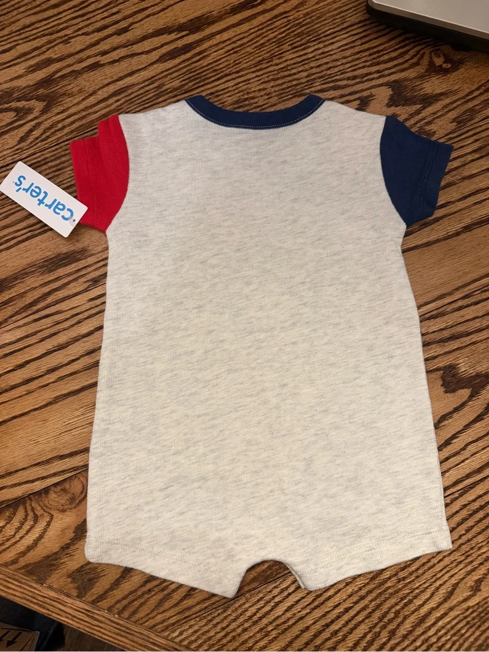 Carter's 4th of July American Flag Baby Onesie Romper Size 6 Months